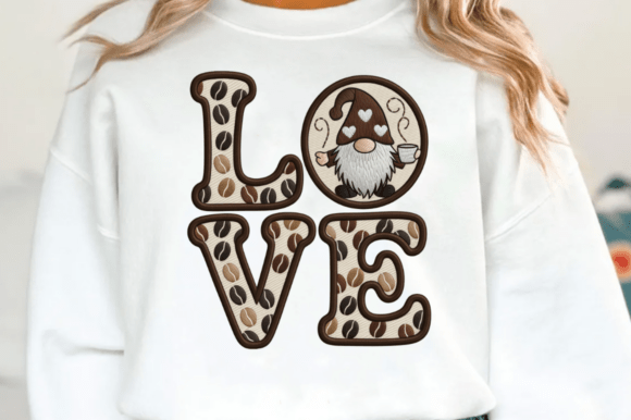 Coffee Gnome Embroidery PNG Design Review