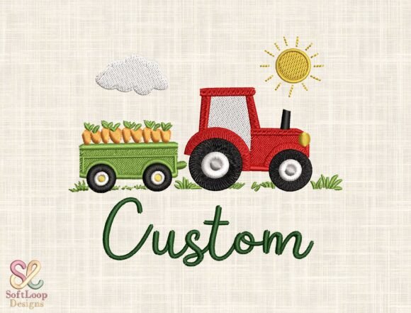 Custom Farm Tractor Embroidery Design Review