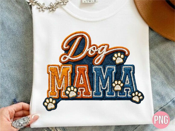 Dog Mama Varsity Patch Embroidery PNG Review