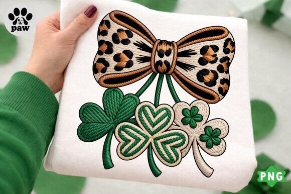 Faux Embroidery St Patricks Png,Shamrock Review