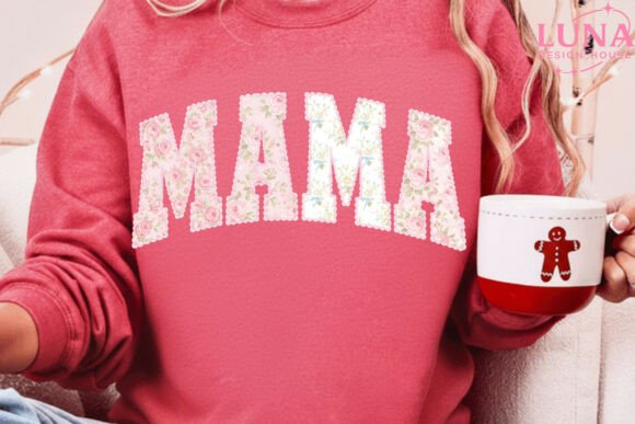 Floral Mama Faux Embroidery PNG Design Review
