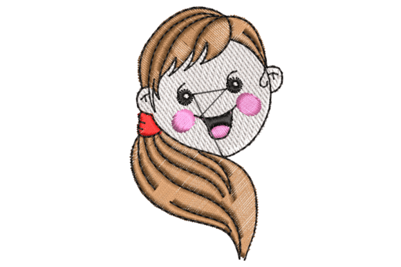 Girl Face with Ponytail Embroidery Review