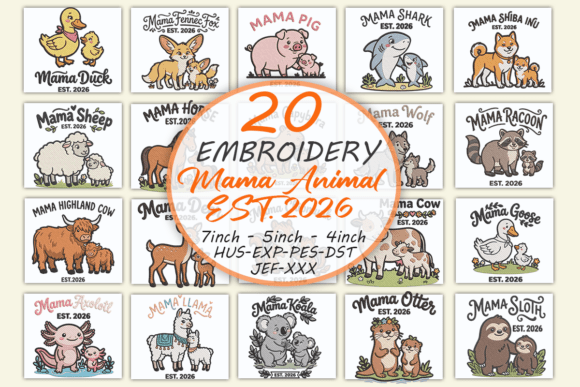 Mama Animal EST. 2026 Embroidery Bundle Review