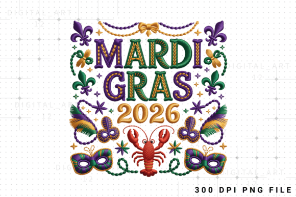 Mardi Gras Embroidery PNG Review for Gifts