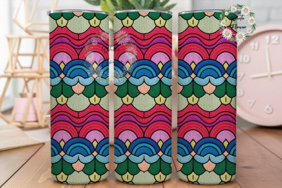 Pastel Scallop Embroidery 20oz Tumbler Review