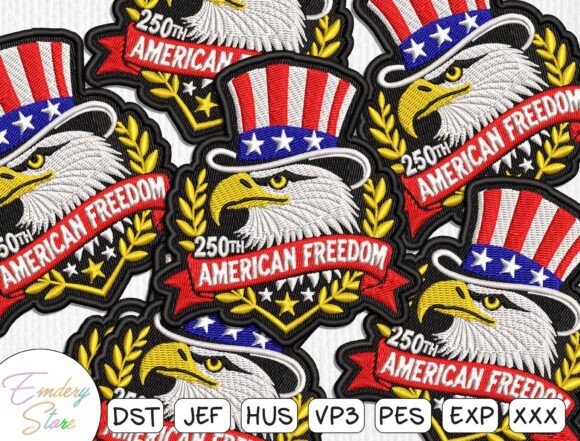 Patriotic Anniversary Patches Embroidery Review