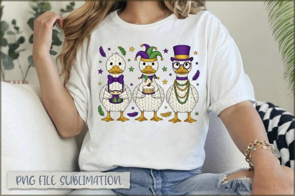 Review: Mardi Gras Ducks Yarn Embroidery PNG