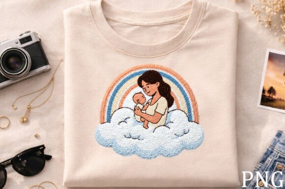Review: Mother Baby Rainbow Embroidery PNG