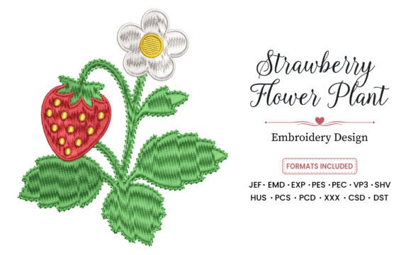 Strawberry Flower Embroidery Design Review